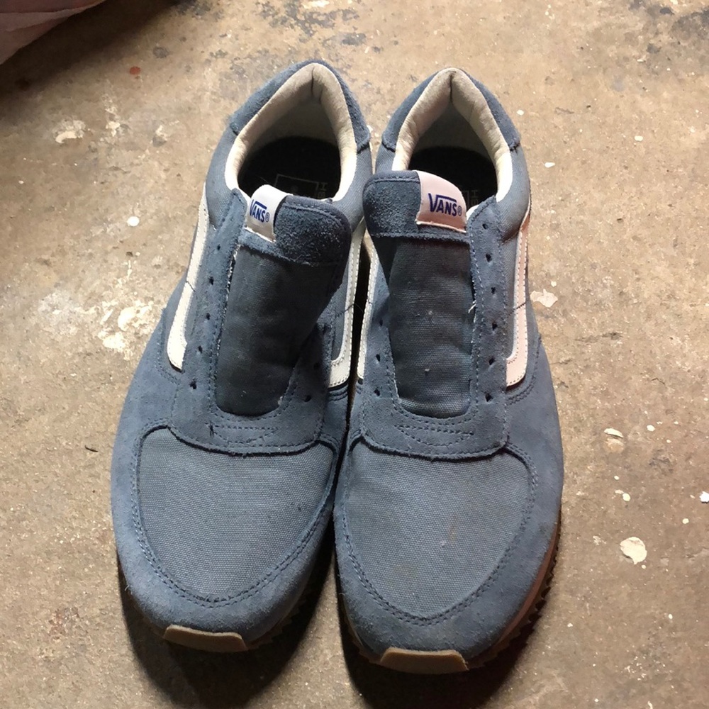 Old Skool light blue suede vans(extra Cush sole)
